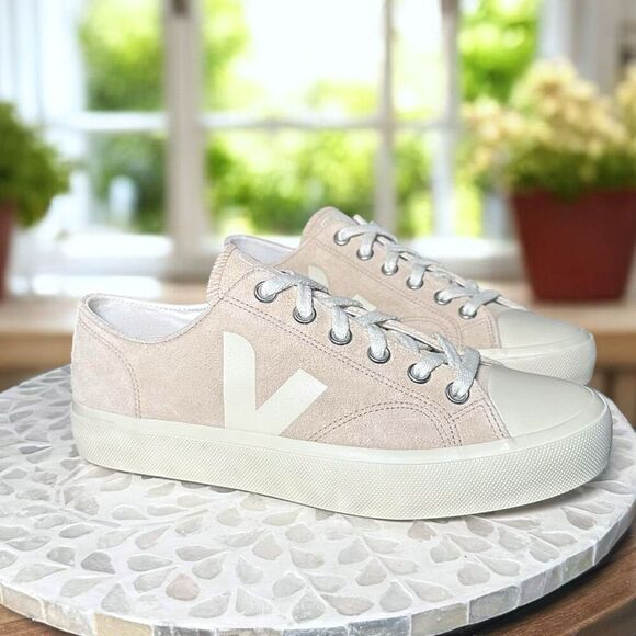 VEJA Wata II Low Leather Suede Almond Pierre Sneakers Shoes Size EU 42 US Women - Picture 6 of 12